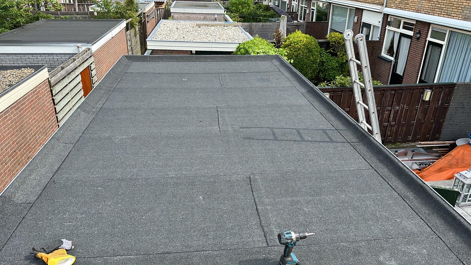 image of roofing contractor at work