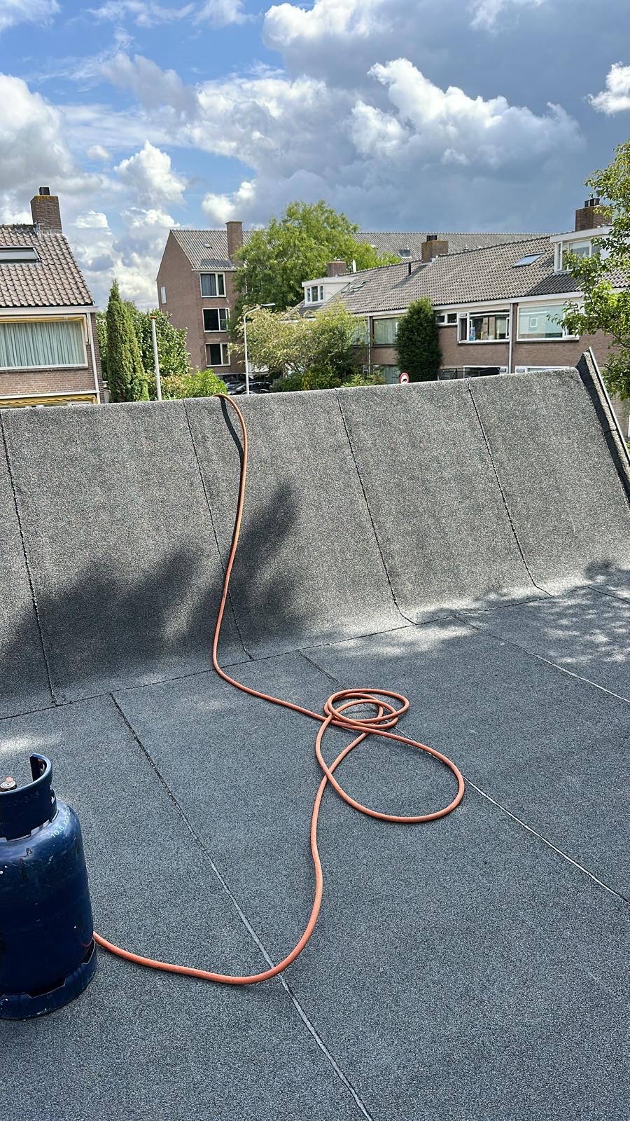 image of roof being repaired